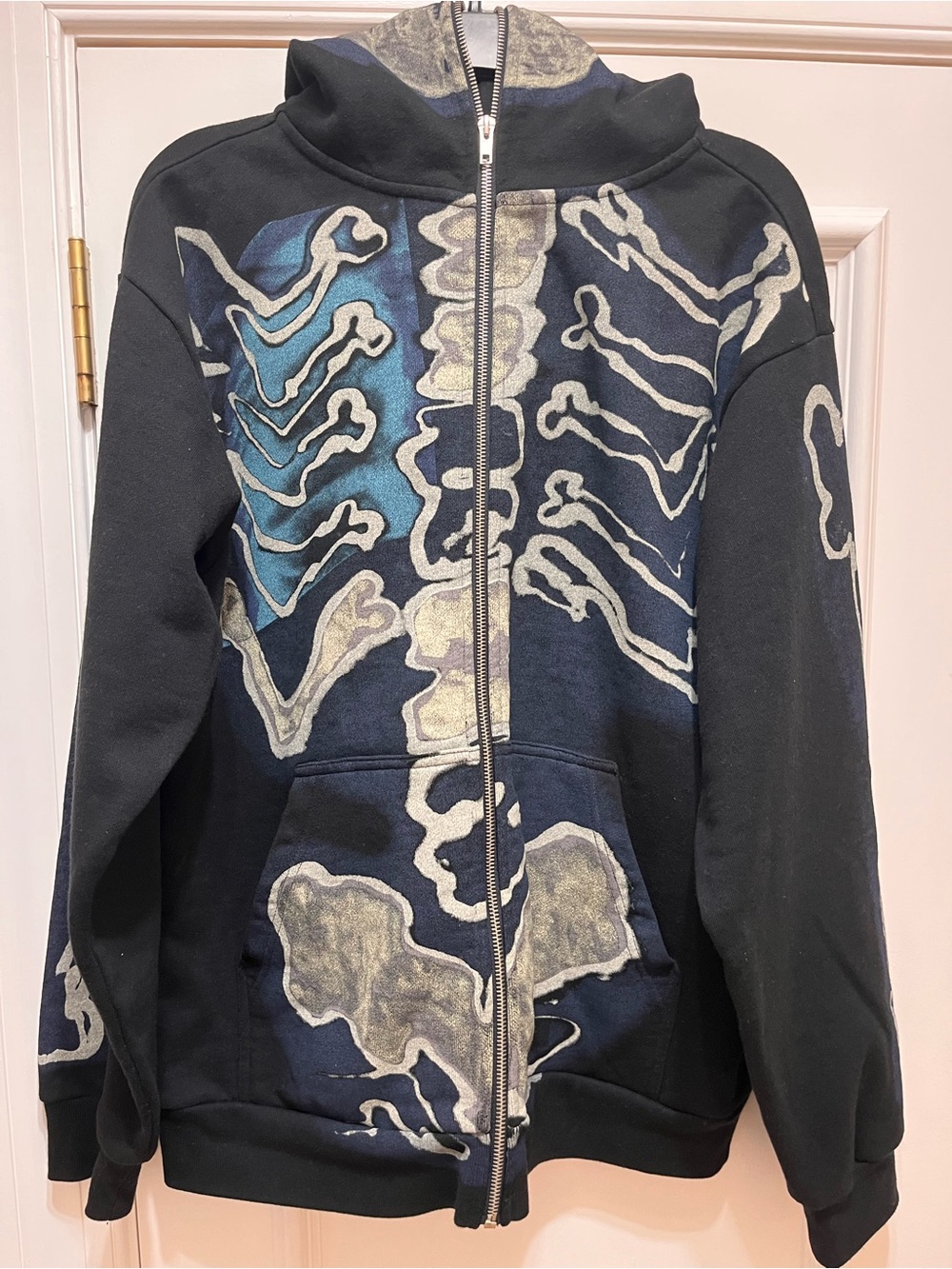 (M) Cactus Jack by Travis Scott Black Zip Graphic Hoodie